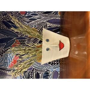 Whimsy Ceramic Face Vase Bold Decor Fun Flower Vase